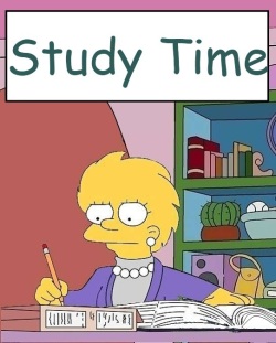 Study Time for Lisa Simpson