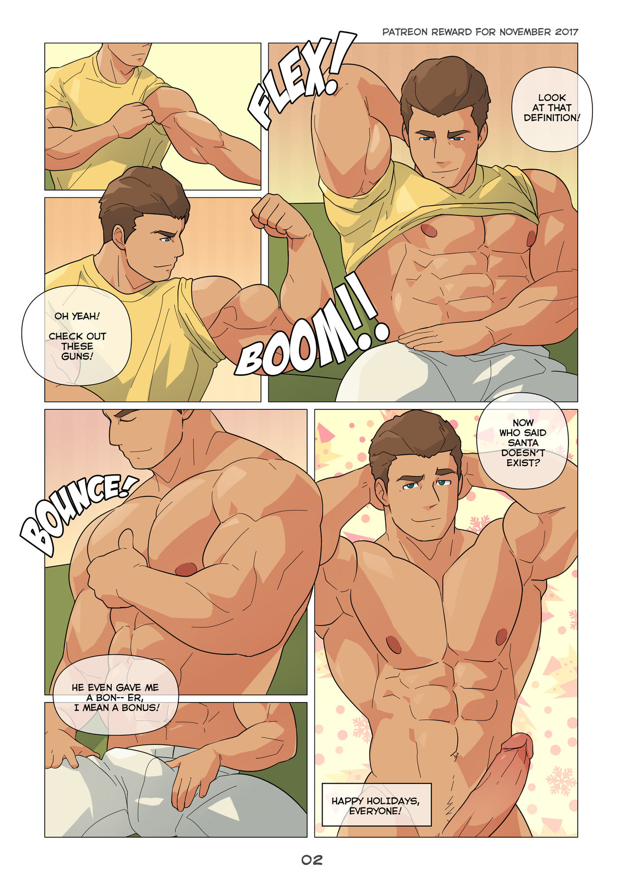 Muscle Growth Comic - Zephleit - Page 5 - HentaiEra