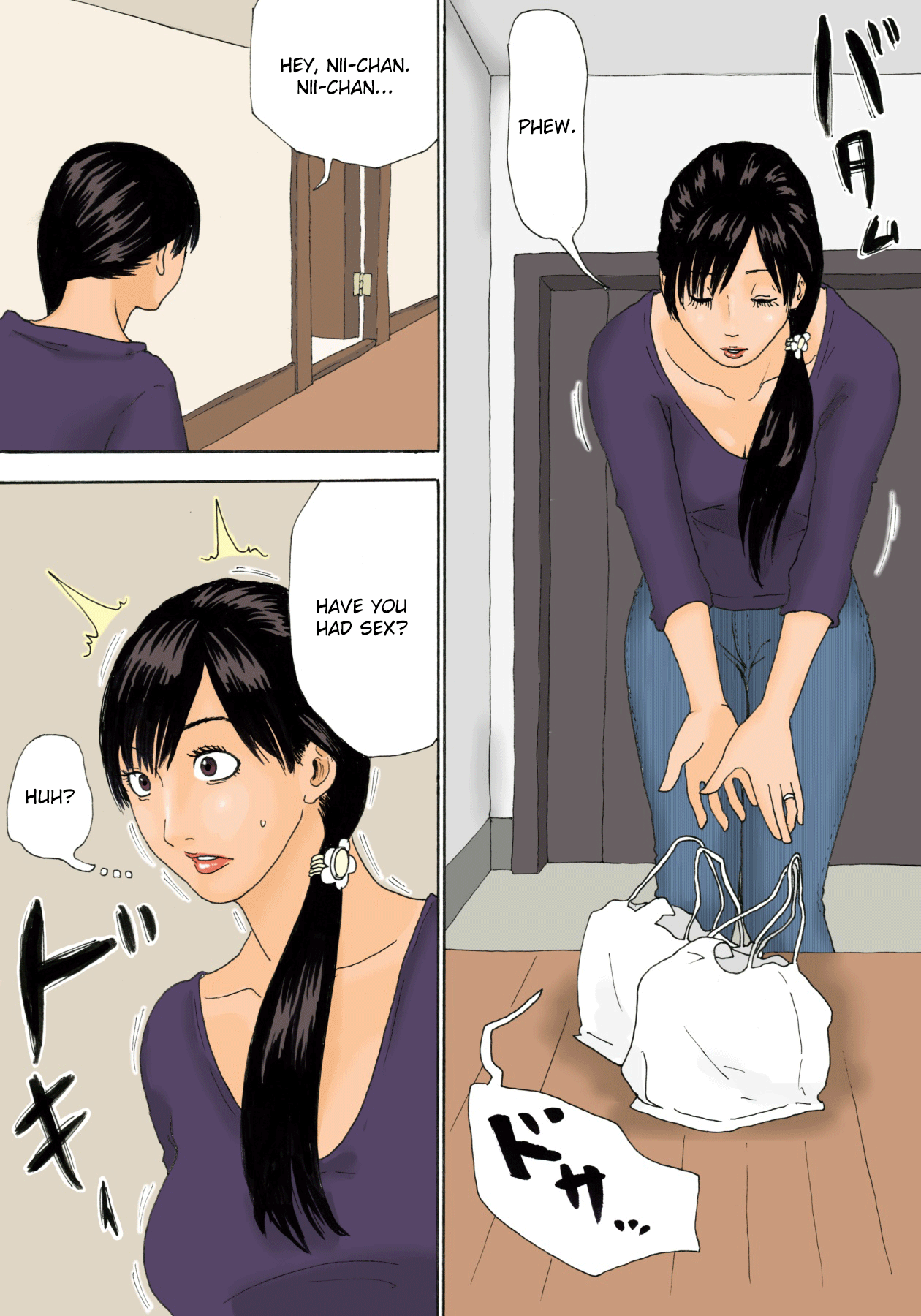 Mama o Nemurasete | Putting Mom to Sleep - Page 3 - HentaiEra