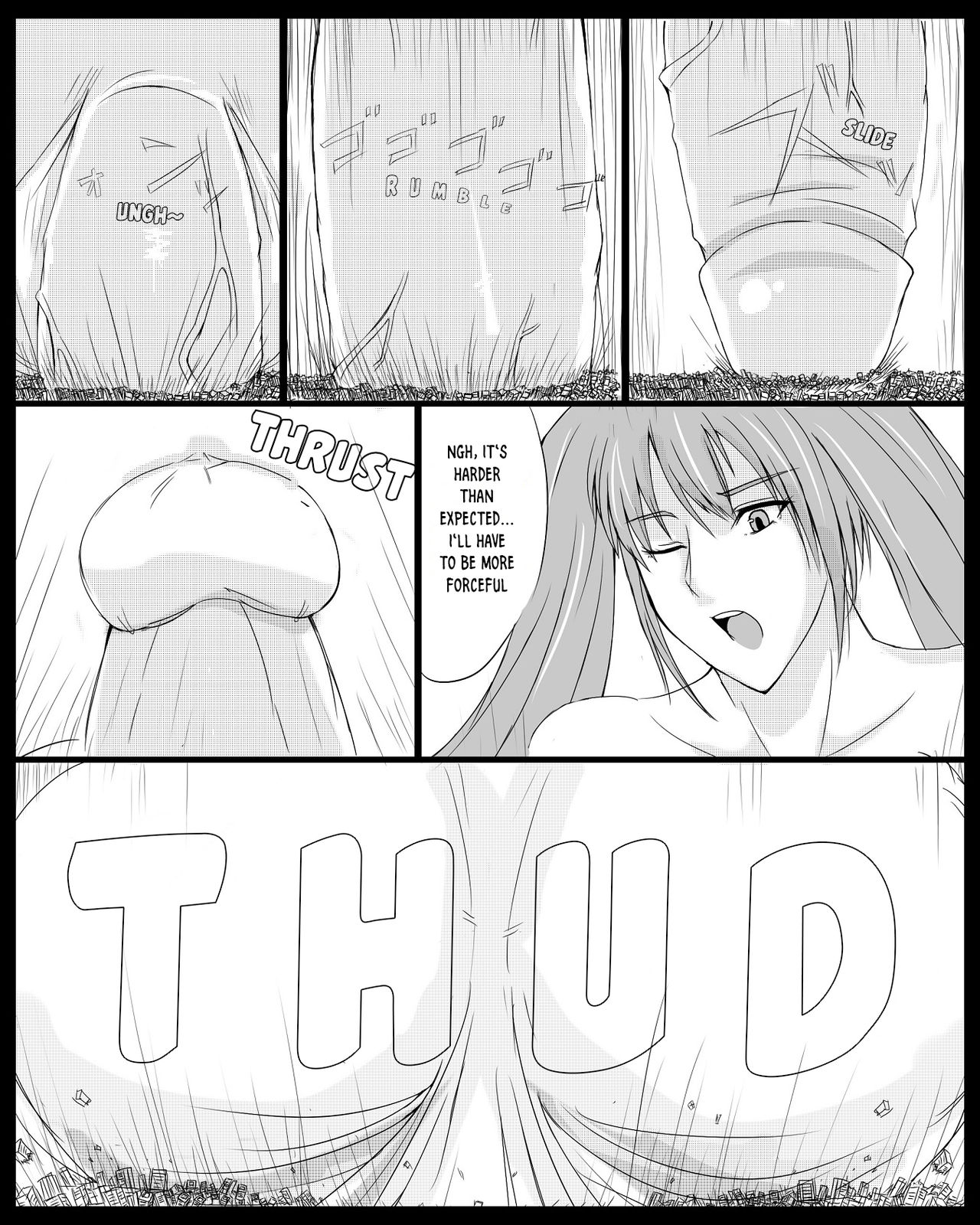Giantess futanari comic