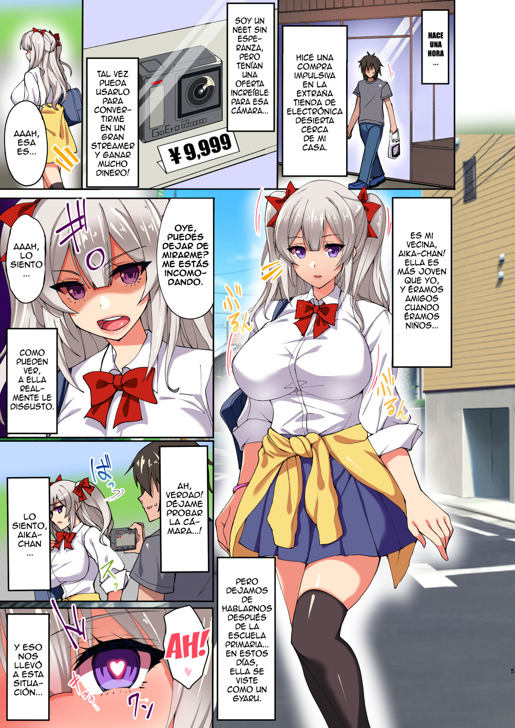 Daredemo Hatsujou Saiin!? Saiin Video Camera de Osananajimi no Bakunyuu  Shojo Gal ga Ore Senyou no Onaho ni Naru made Choukyou Shite Mita! - Page 3  - HentaiEra