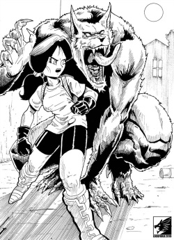 Videl vs. the Werewolf